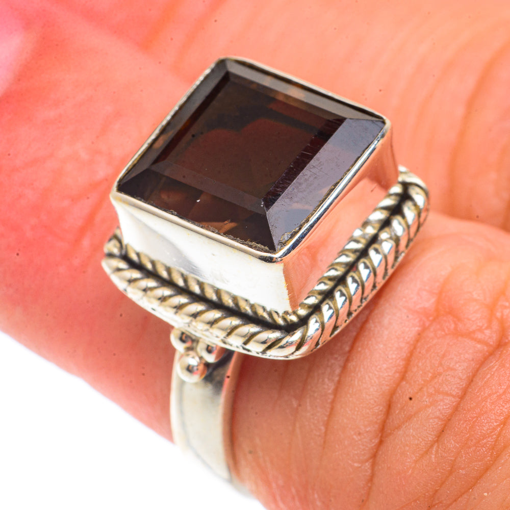 Smoky Quartz Rings handcrafted by Anasilvercos - RING66221