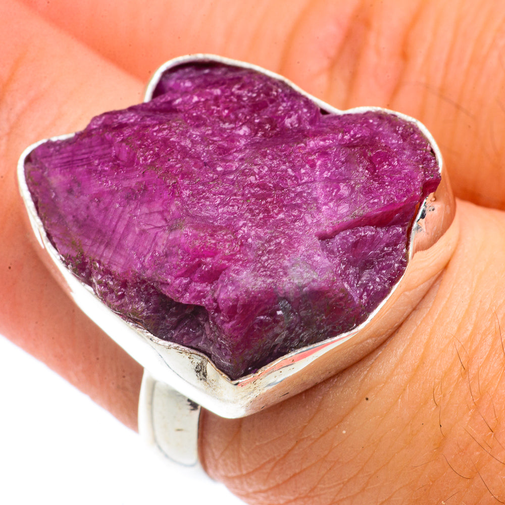 Ruby Fuchsite Rings handcrafted by Anasilvercos - RING66227