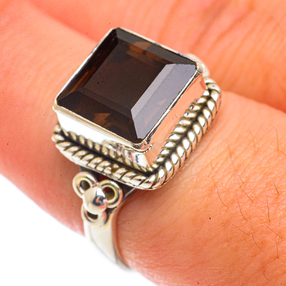Smoky Quartz Rings handcrafted by Anasilvercos - RING66251