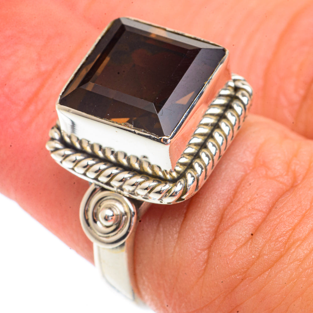 Smoky Quartz Rings handcrafted by Anasilvercos - RING66254