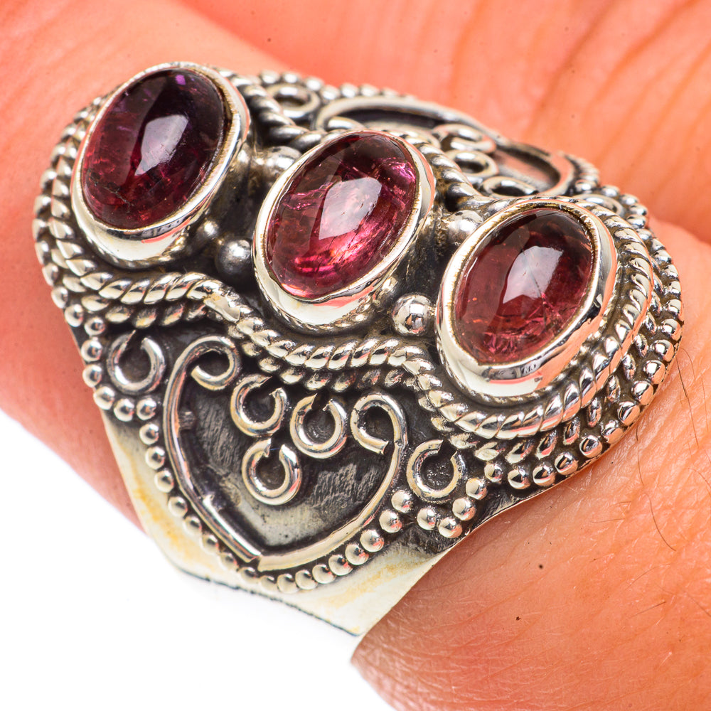 Pink Tourmaline Rings handcrafted by Anasilvercos - RING66258