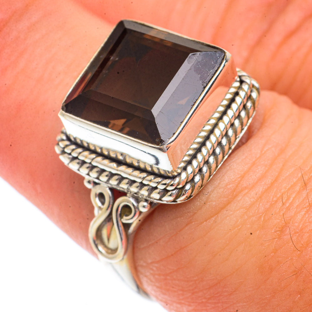 Smoky Quartz Rings handcrafted by Anasilvercos - RING66283