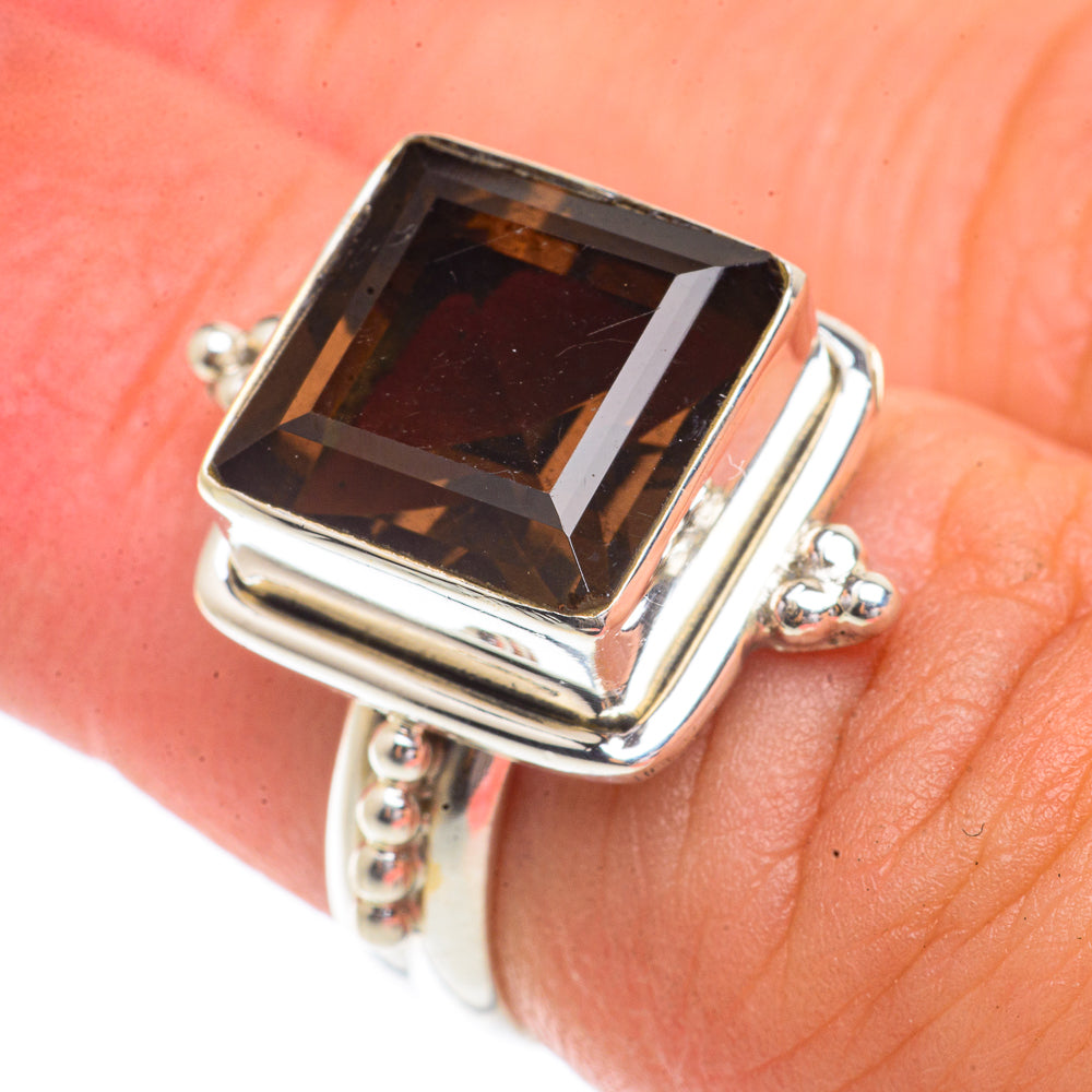 Smoky Quartz Rings handcrafted by Anasilvercos - RING66284