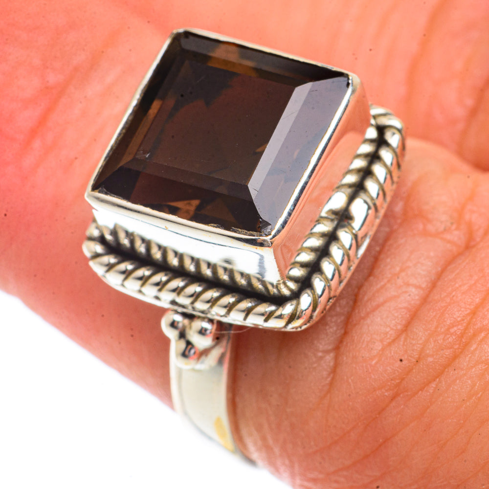 Smoky Quartz Rings handcrafted by Anasilvercos - RING66286