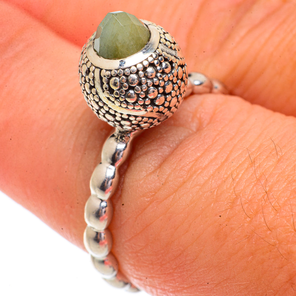 Prehnite Rings handcrafted by Anasilvercos - RING66311