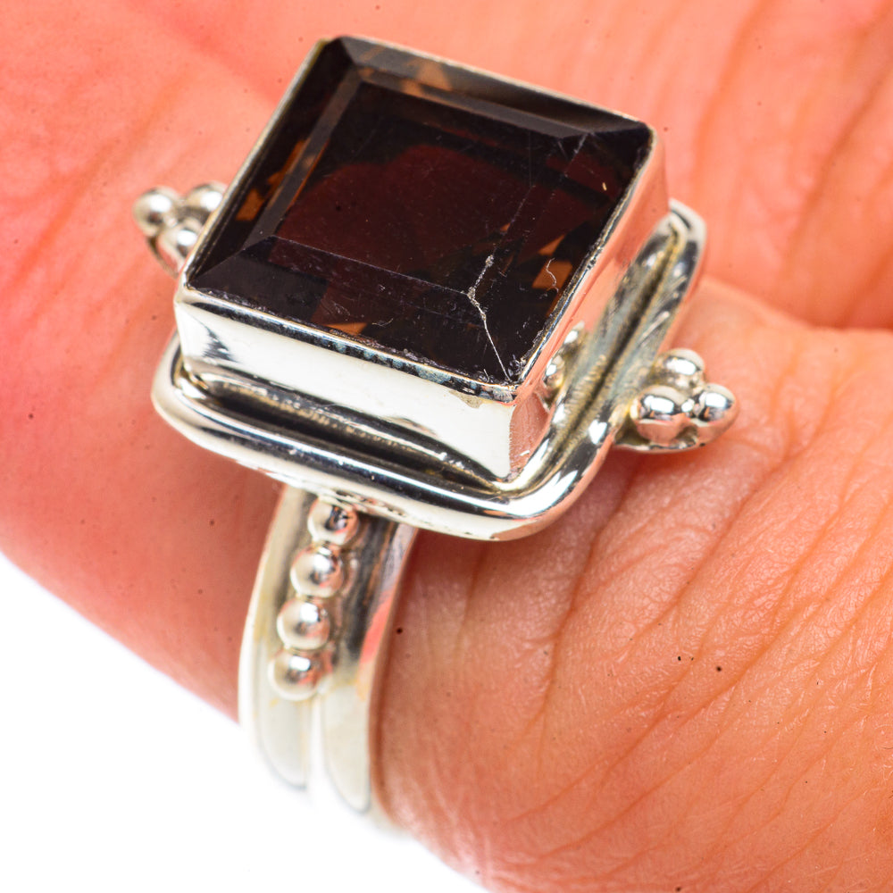Smoky Quartz Rings handcrafted by Anasilvercos - RING66314