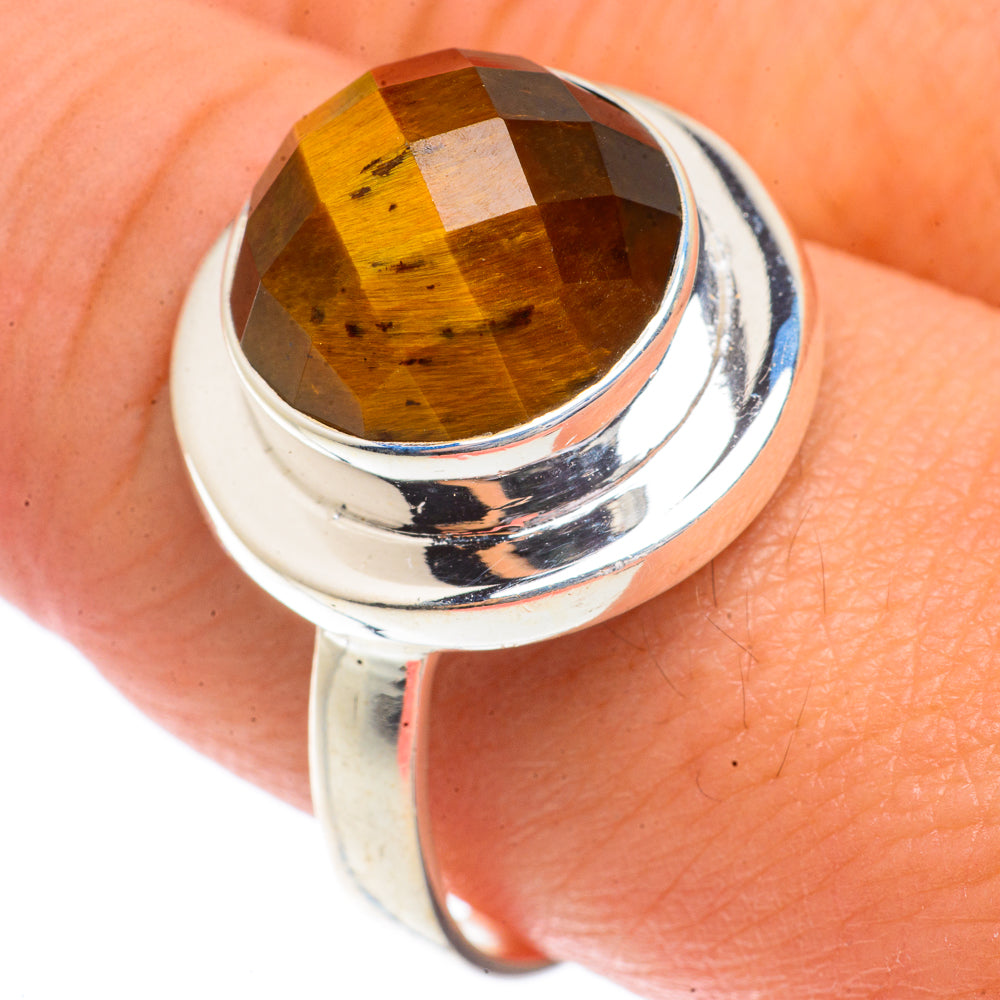 Tiger Eye Rings handcrafted by Anasilvercos - RING66315