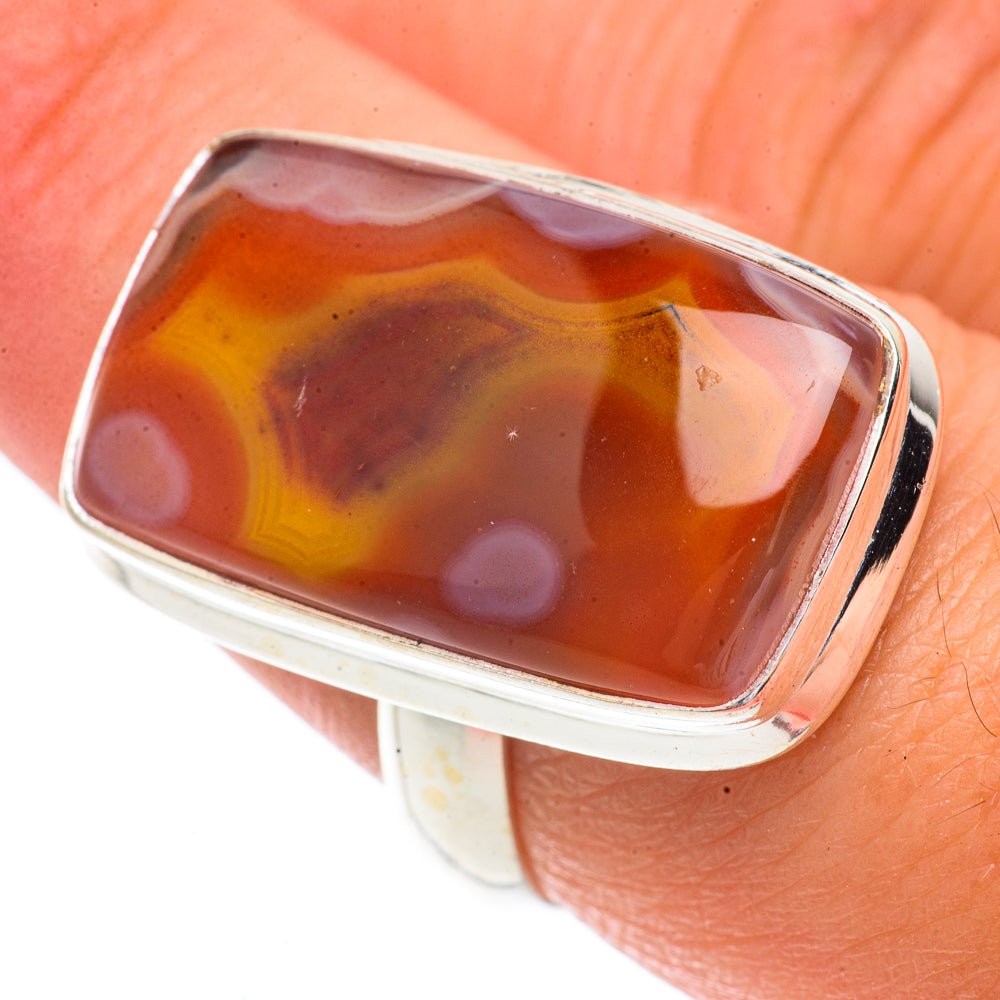 Botswana Agate Rings handcrafted by Anasilvercos - RING66320