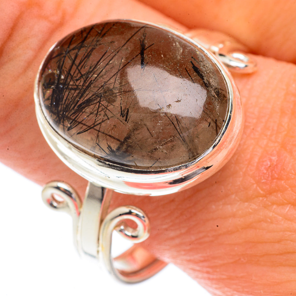 Tourmalinated Quartz Rings handcrafted by Anasilvercos - RING66334