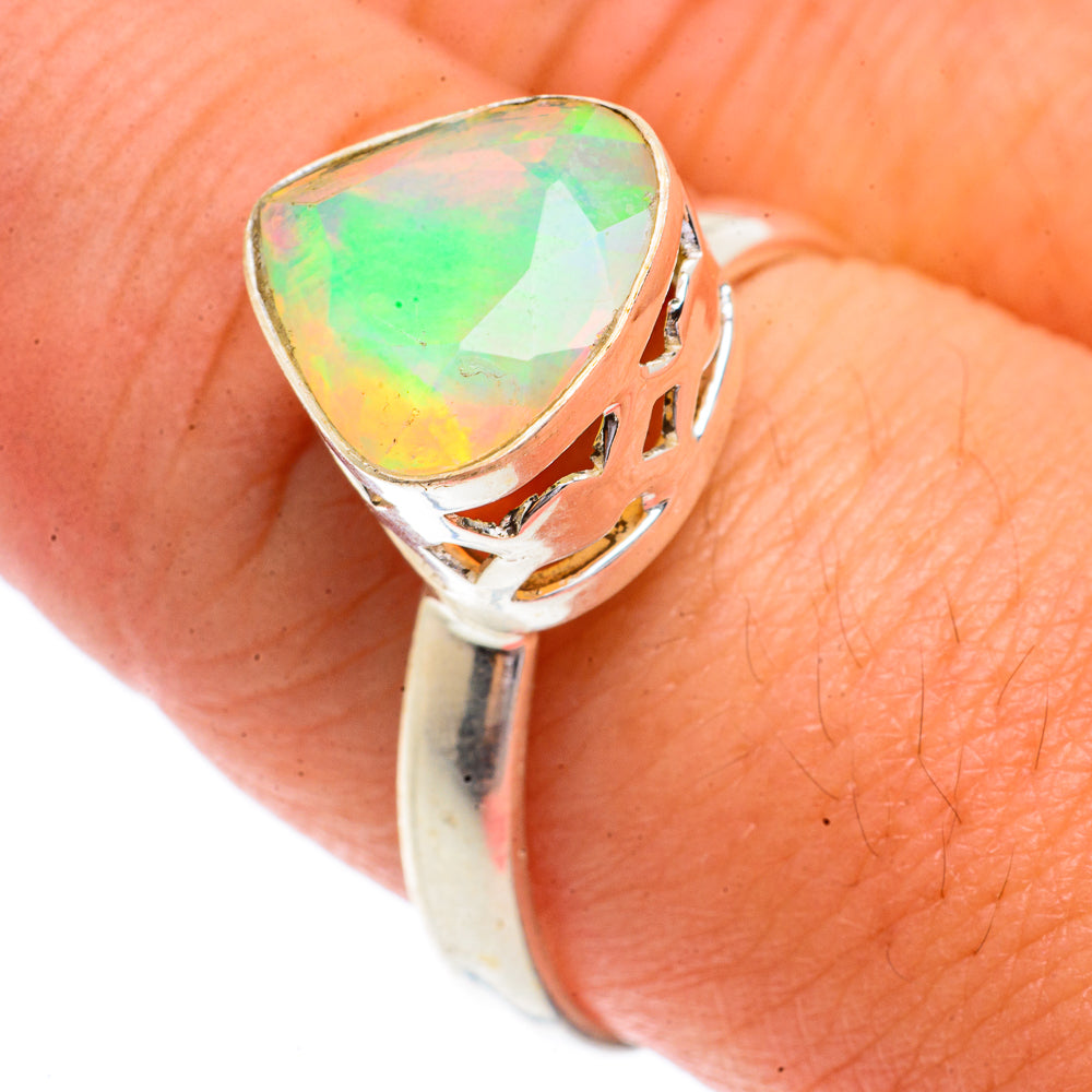 Ethiopian Opal Rings handcrafted by Anasilvercos - RING66367