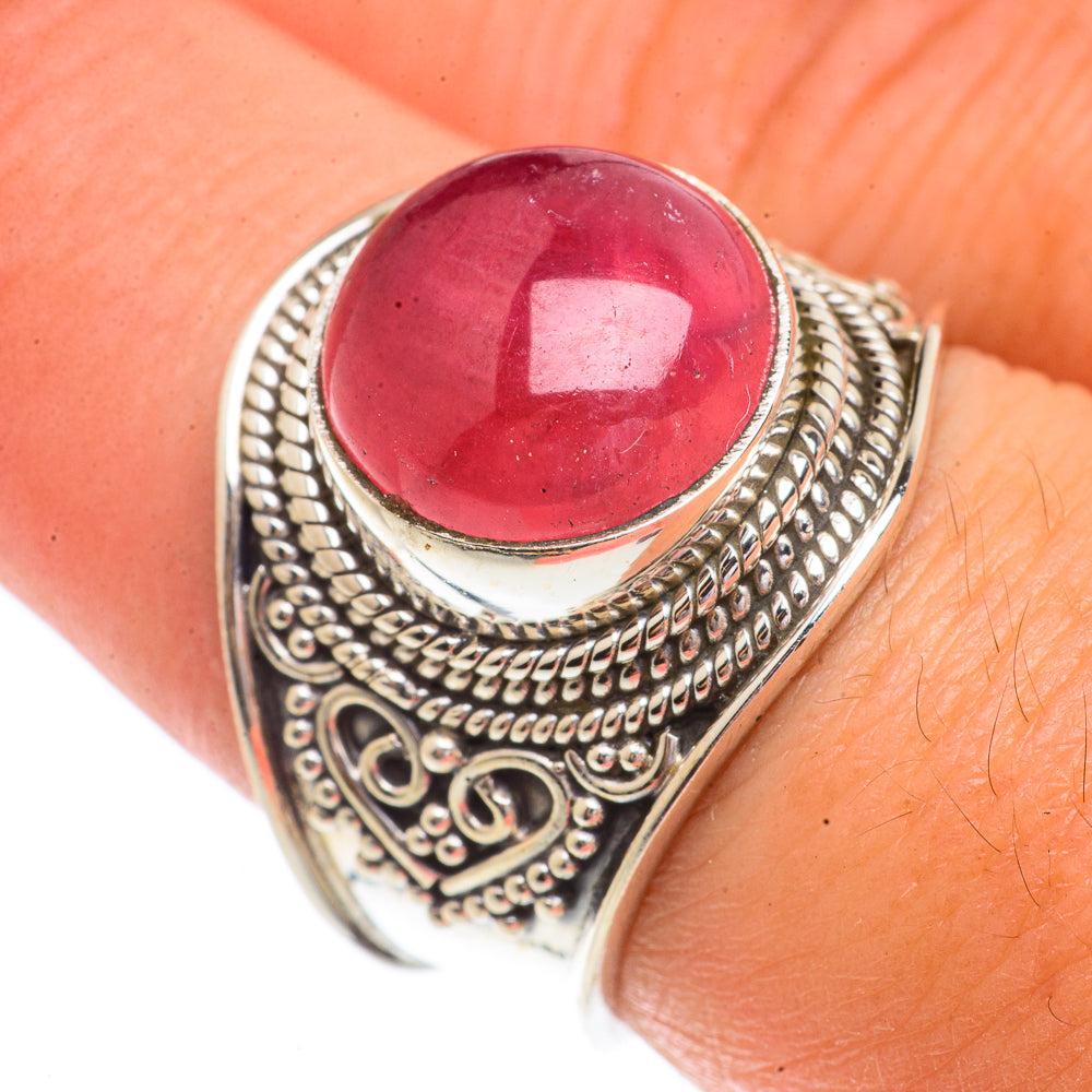Pink Tourmaline Rings handcrafted by Anasilvercos - RING66375