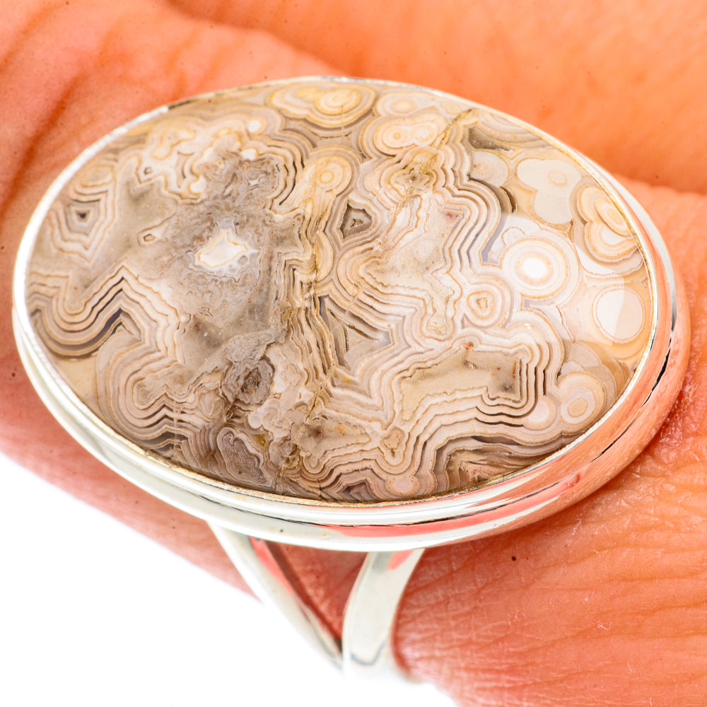 Laguna Lace Agate Rings handcrafted by Anasilvercos - RING66388