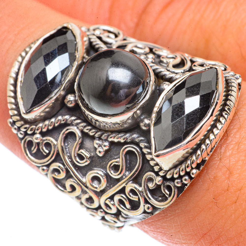 Hematite Rings handcrafted by Anasilvercos - RING66433