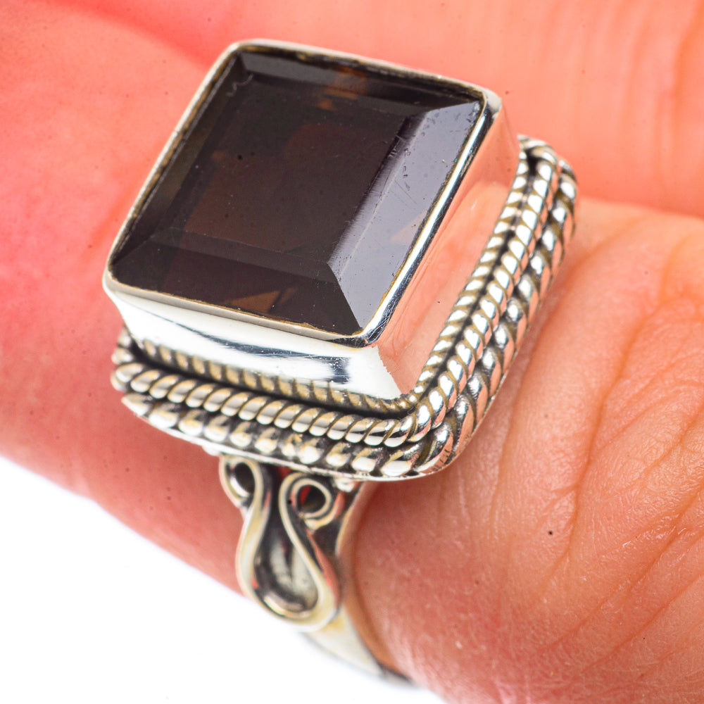Smoky Quartz Rings handcrafted by Anasilvercos - RING66445