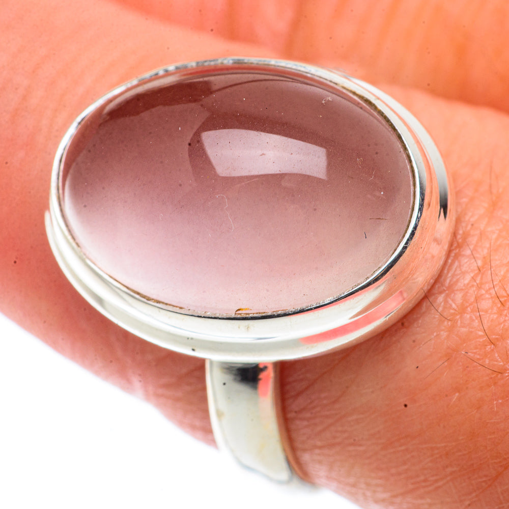 Rose Quartz Rings handcrafted by Anasilvercos - RING66448