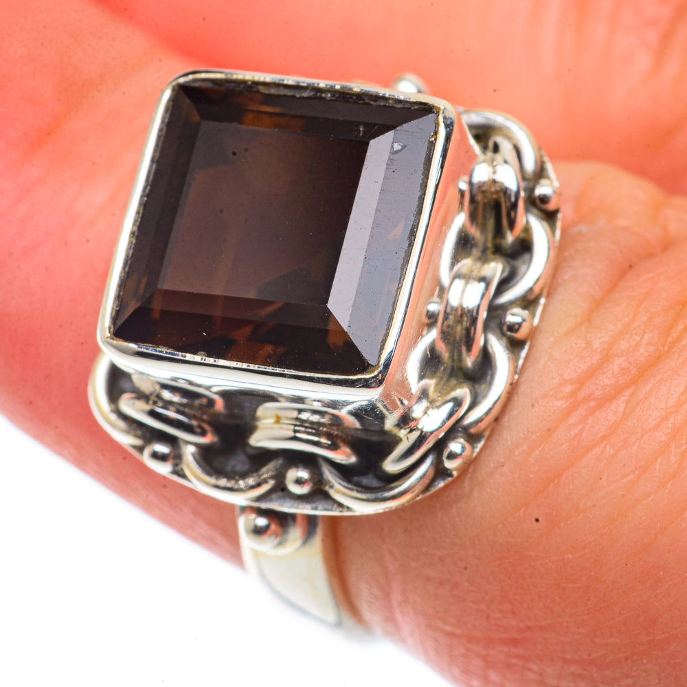 Smoky Quartz Rings handcrafted by Anasilvercos - RING66468