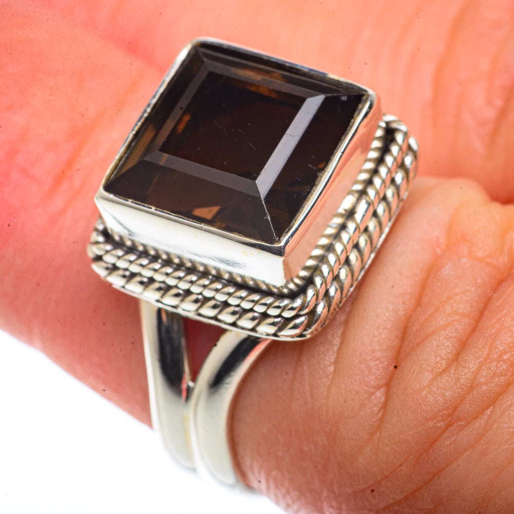 Smoky Quartz Rings handcrafted by Anasilvercos - RING66499