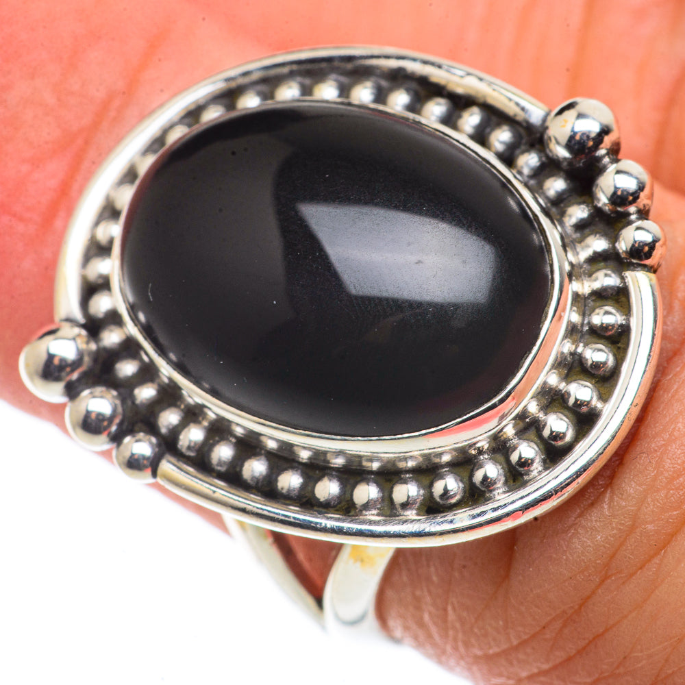 Black Onyx Rings handcrafted by Anasilvercos - RING66512