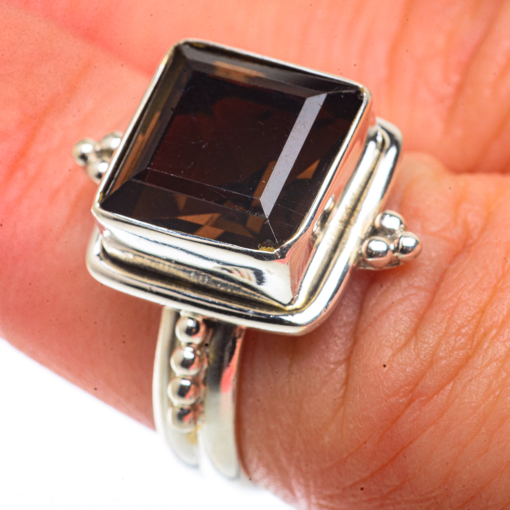 Smoky Quartz Rings handcrafted by Anasilvercos - RING66522