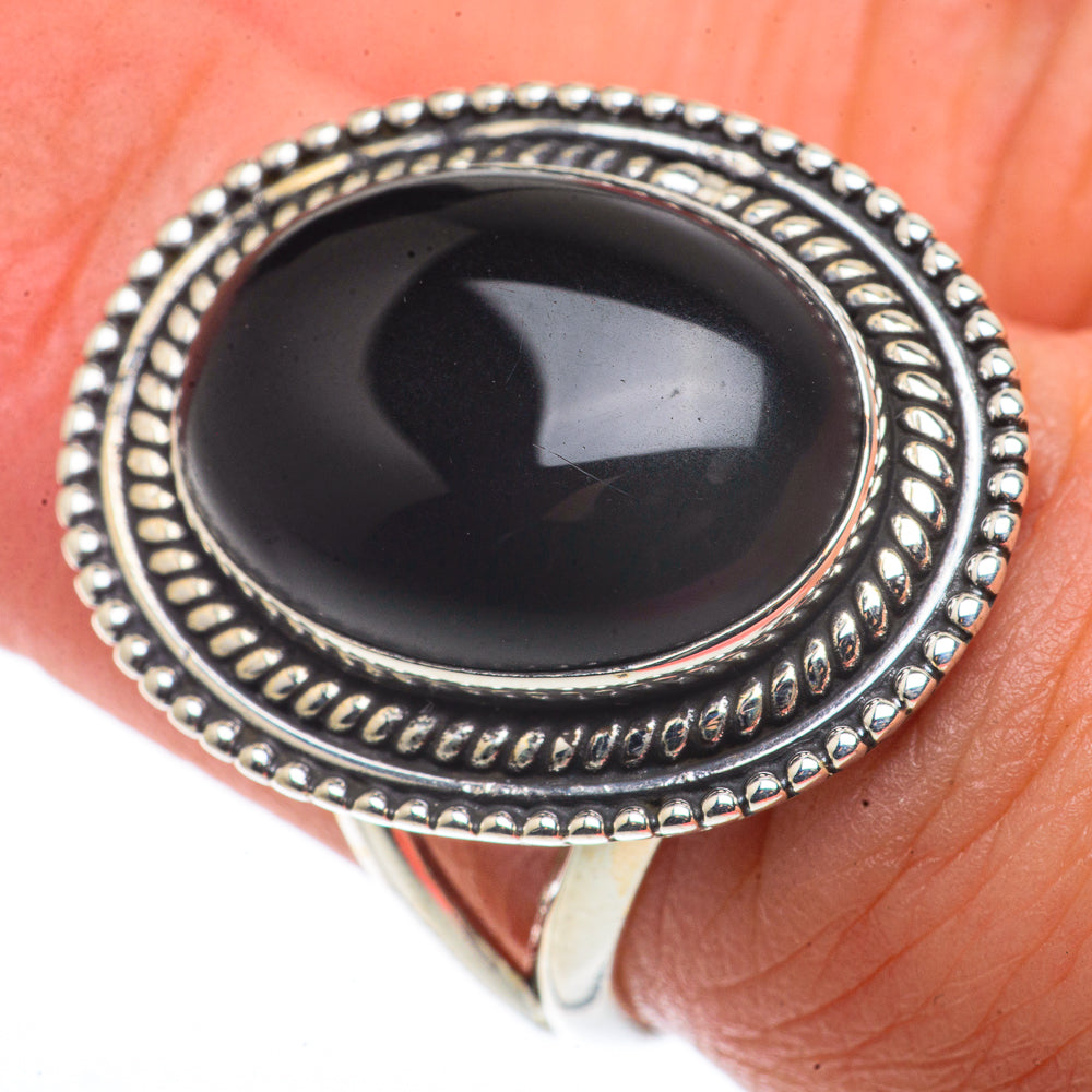 Black Onyx Rings handcrafted by Anasilvercos - RING66531