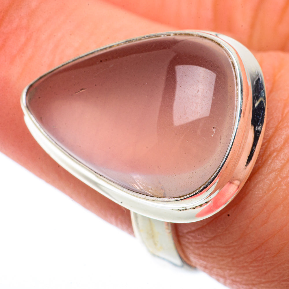 Rose Quartz Rings handcrafted by Anasilvercos - RING66550