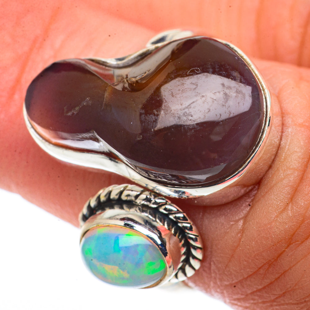 Mexican Fire Agate Rings handcrafted by Anasilvercos - RING66556
