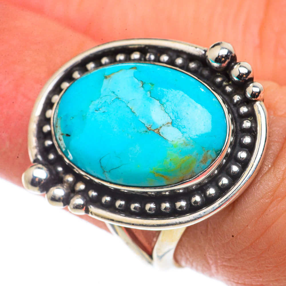 Arizona Turquoise Rings handcrafted by Anasilvercos - RING66558