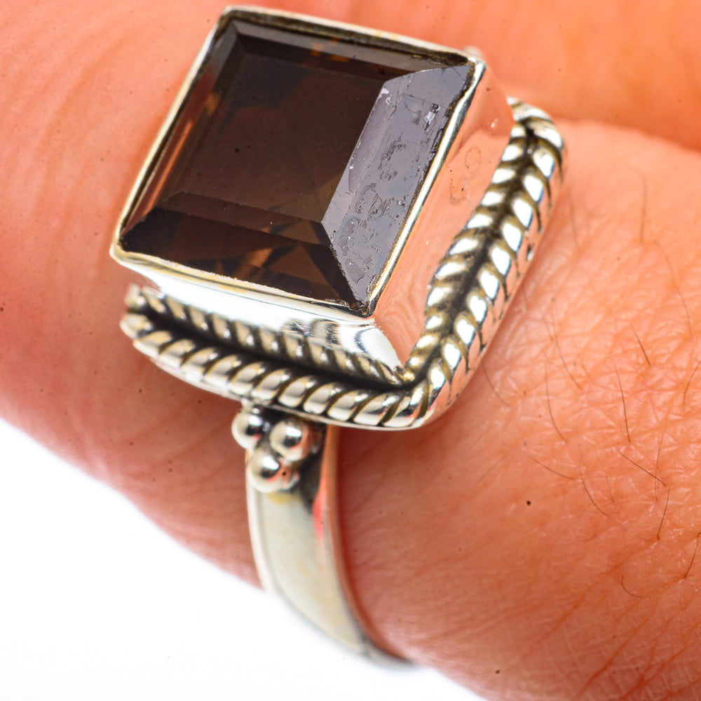 Smoky Quartz Rings handcrafted by Anasilvercos - RING66563
