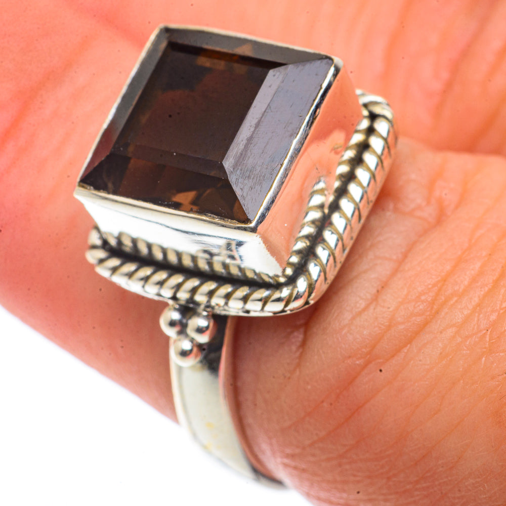 Smoky Quartz Rings handcrafted by Anasilvercos - RING66582