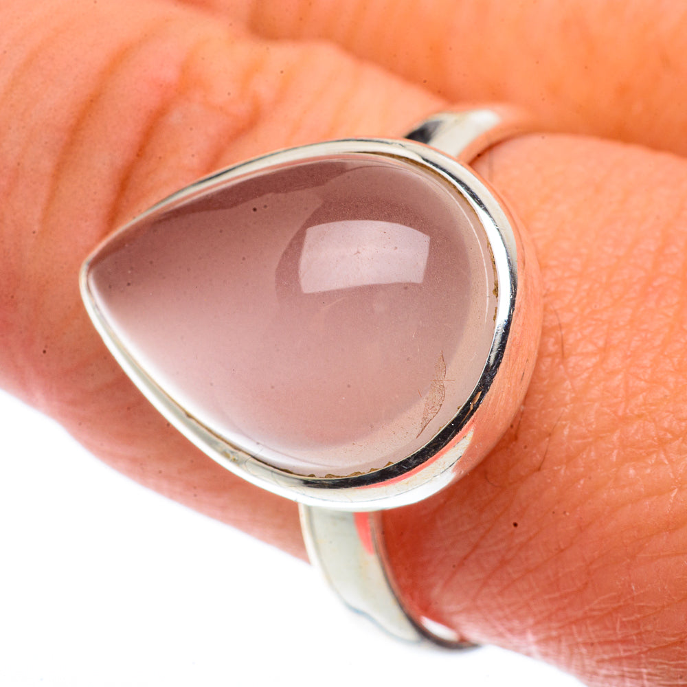 Rose Quartz Rings handcrafted by Anasilvercos - RING66588