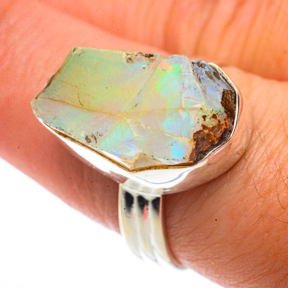 Ethiopian Opal Rings handcrafted by Anasilvercos - RING66594