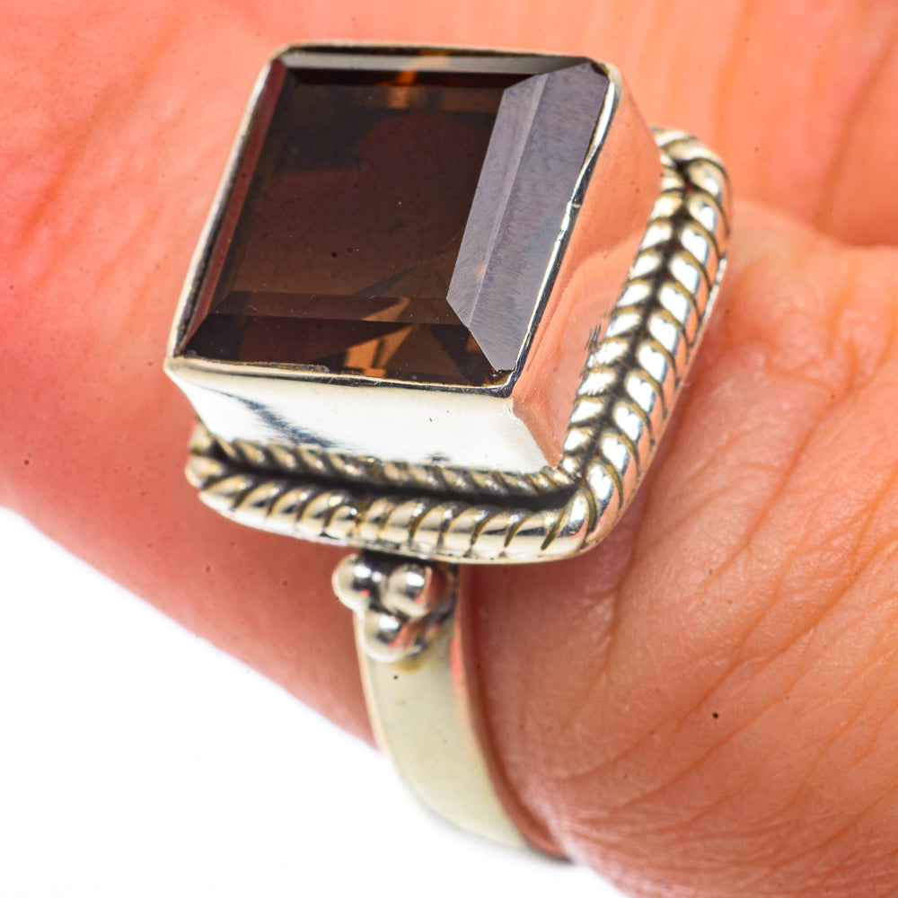 Smoky Quartz Rings handcrafted by Anasilvercos - RING66621