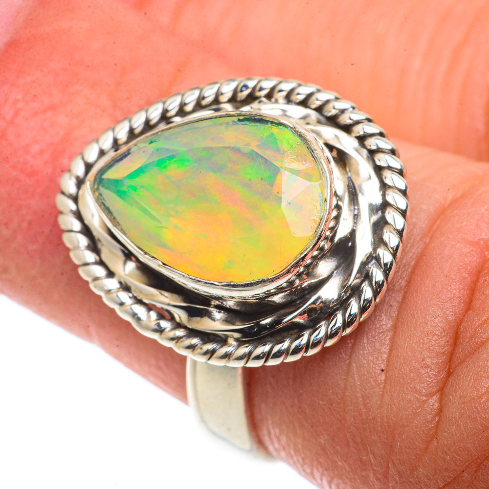Ethiopian Opal Rings handcrafted by Anasilvercos - RING66649