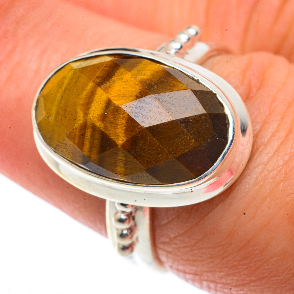 Tiger Eye Rings handcrafted by Anasilvercos - RING66663