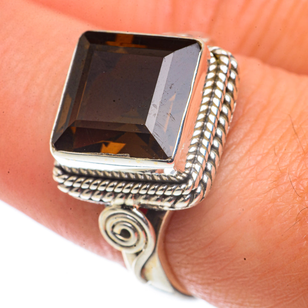 Smoky Quartz Rings handcrafted by Anasilvercos - RING66672