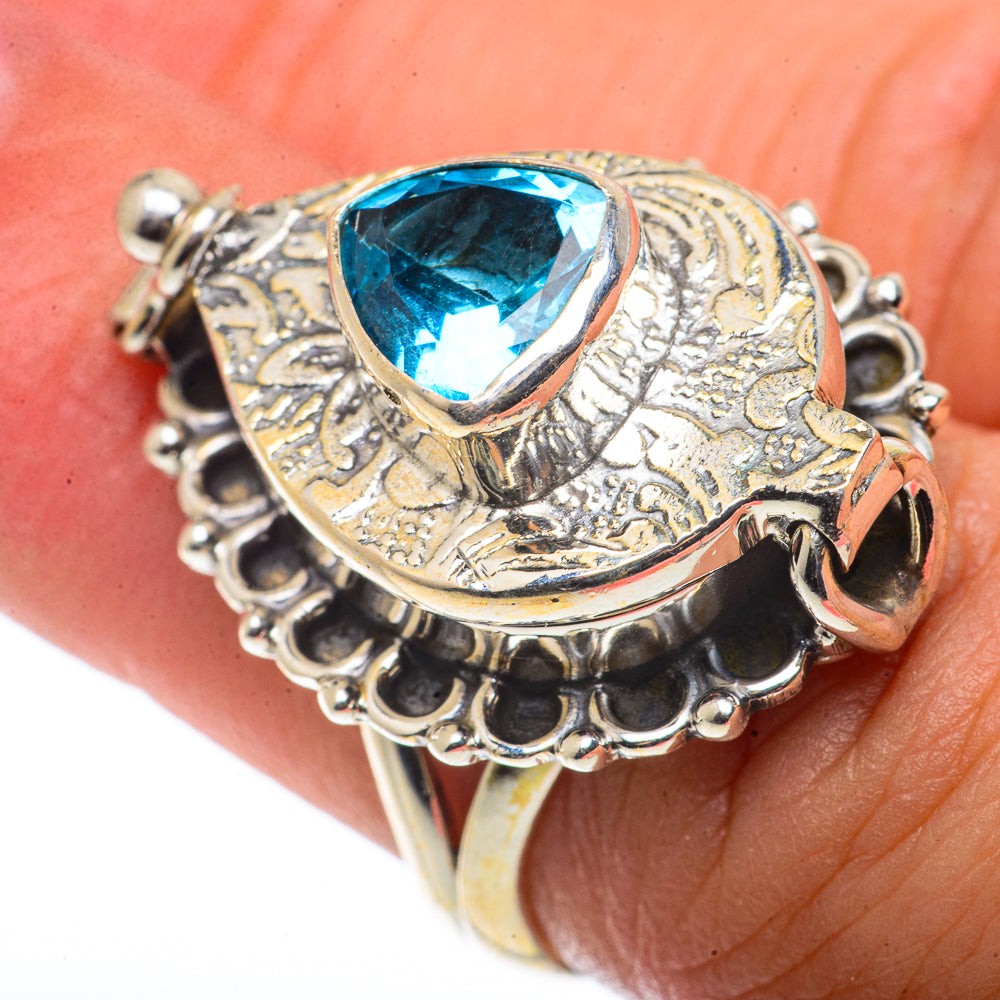 Blue Topaz Rings handcrafted by Anasilvercos - RING66702