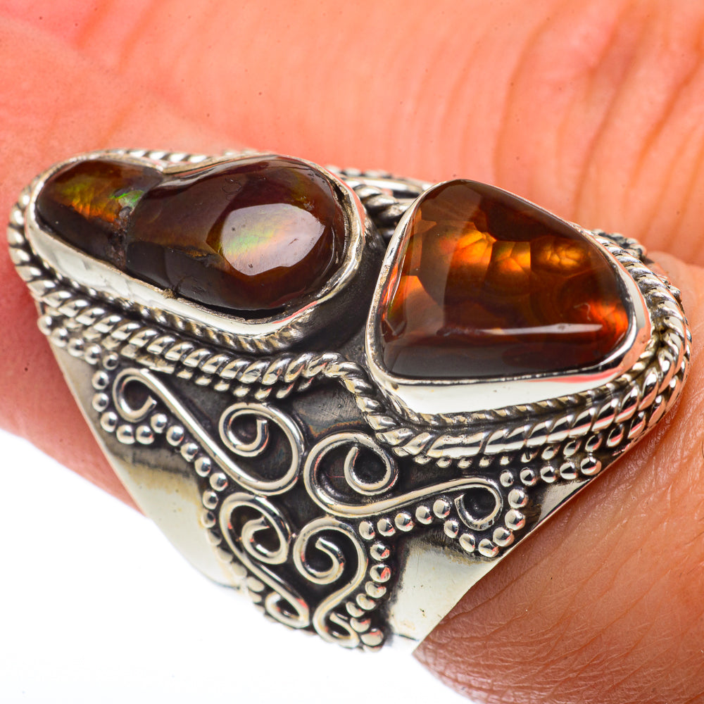 Mexican Fire Agate Rings handcrafted by Anasilvercos - RING66706