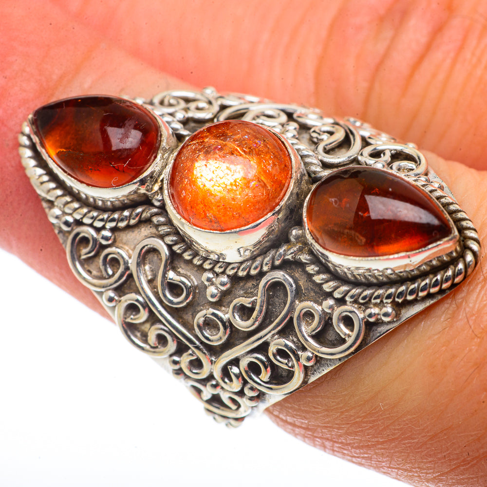 Sunstone Rings handcrafted by Anasilvercos - RING66712