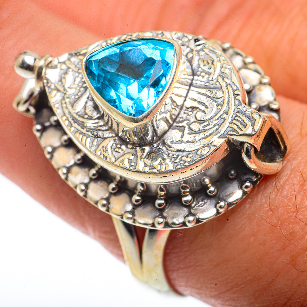 Blue Topaz Rings handcrafted by Anasilvercos - RING66730