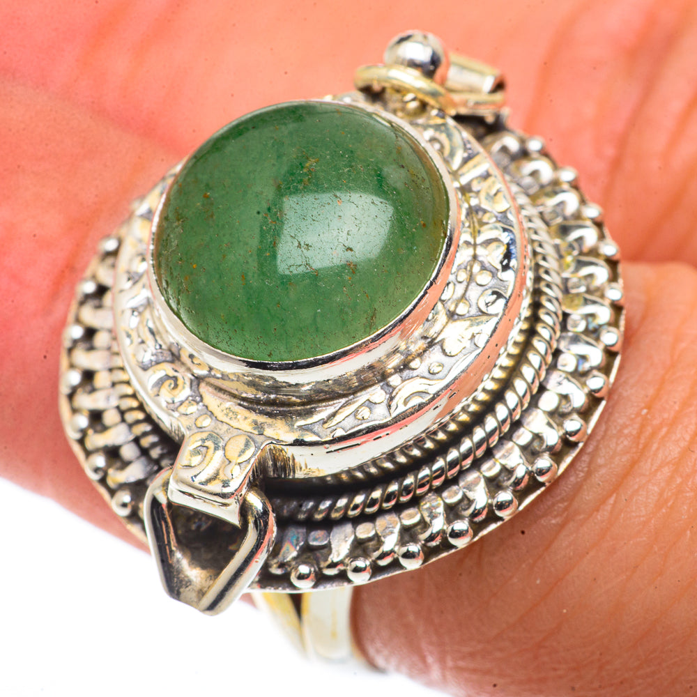 Green Aventurine Rings handcrafted by Anasilvercos - RING66734