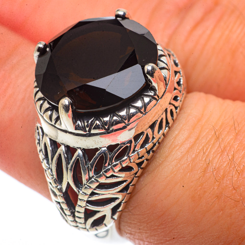 Smoky Quartz Rings handcrafted by Anasilvercos - RING66758