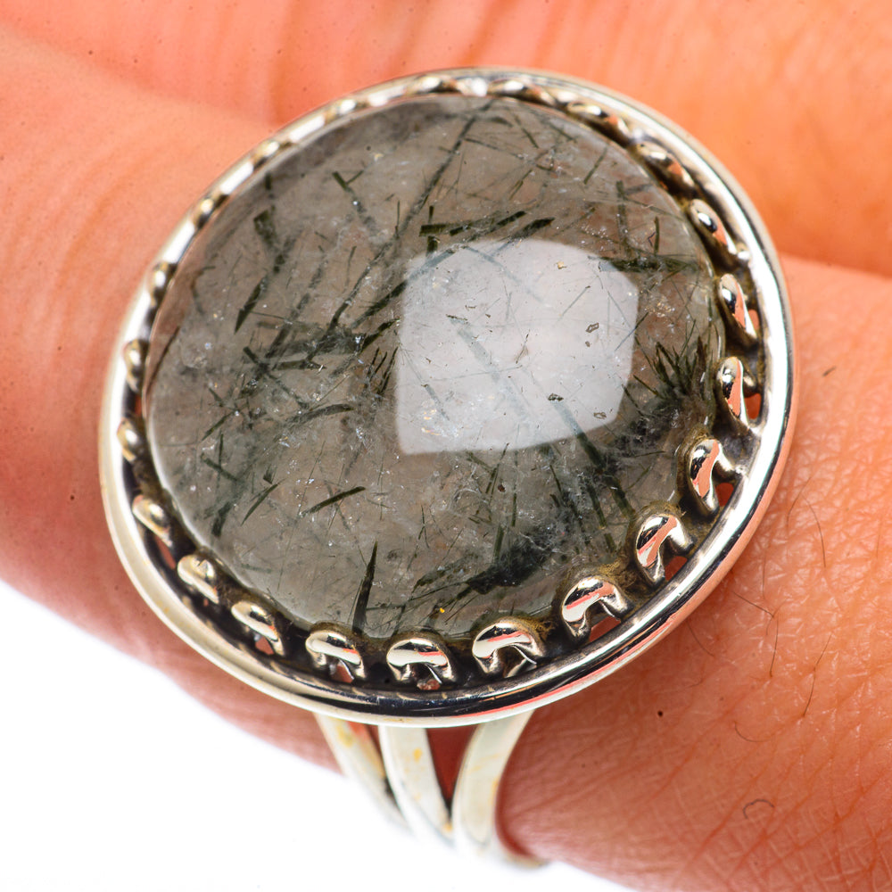 Tourmalinated Quartz Rings handcrafted by Anasilvercos - RING66767