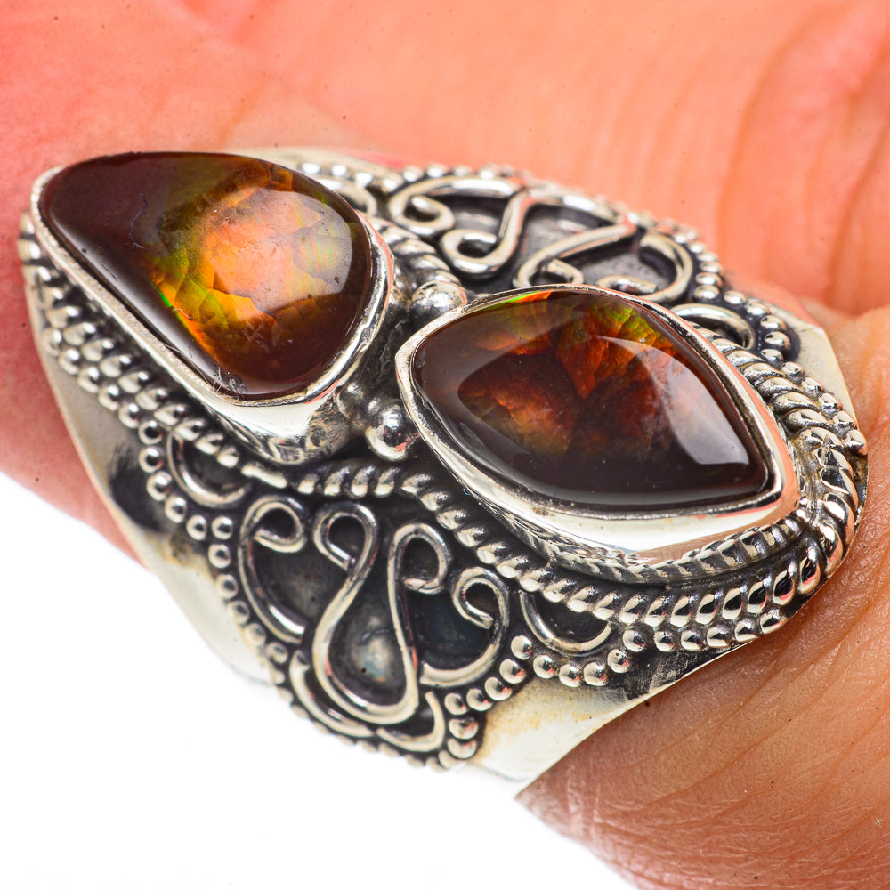 Mexican Fire Agate Rings handcrafted by Anasilvercos - RING66782