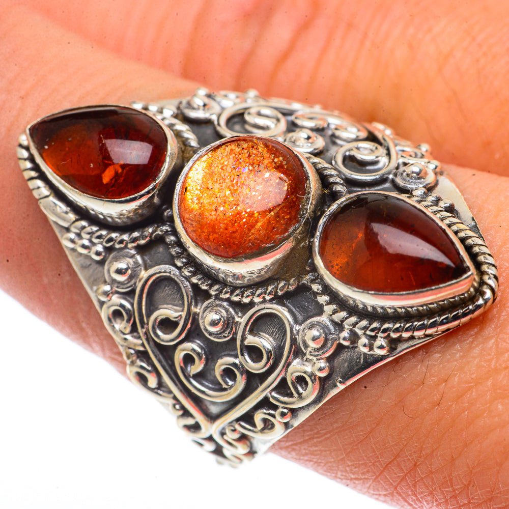 Sunstone Rings handcrafted by Anasilvercos - RING66802