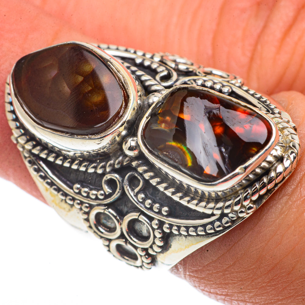 Mexican Fire Agate Rings handcrafted by Anasilvercos - RING66830
