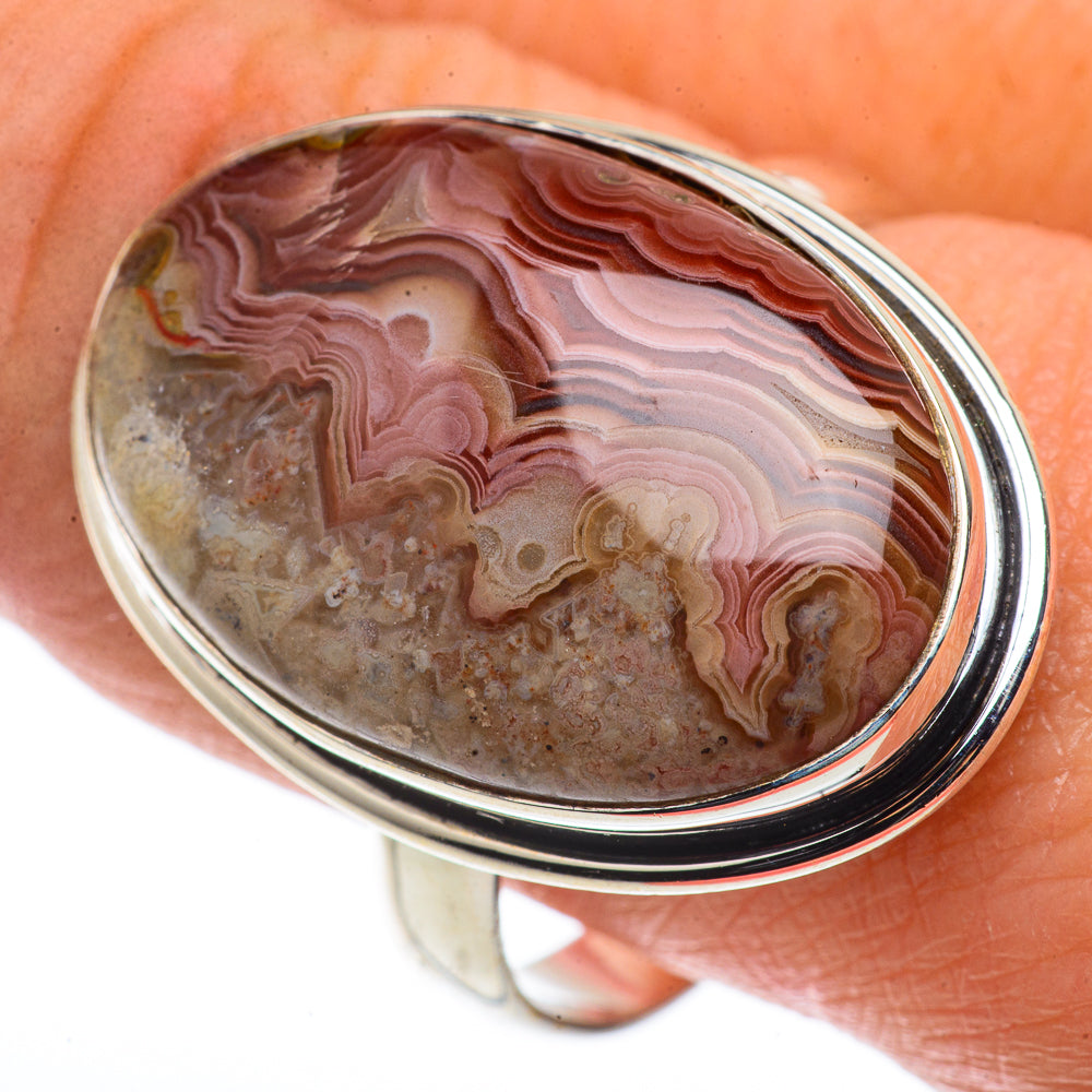 Crazy Lace Agate Rings handcrafted by Anasilvercos - RING66845