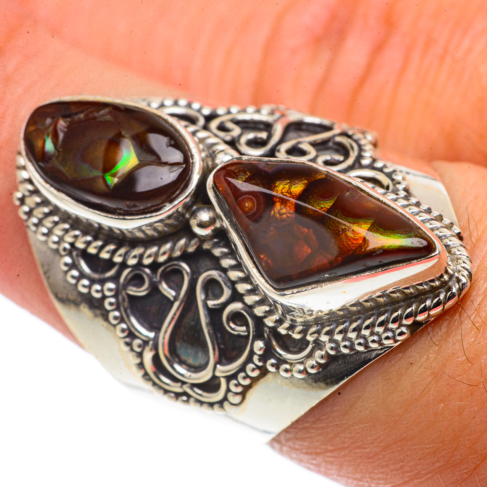 Mexican Fire Agate Rings handcrafted by Anasilvercos - RING66846