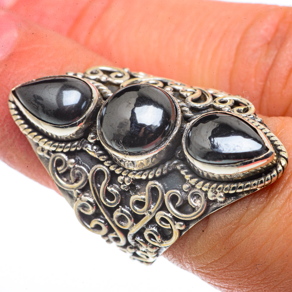 Hematite Rings handcrafted by Anasilvercos - RING66848