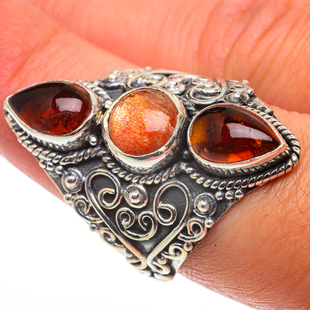 Sunstone Rings handcrafted by Anasilvercos - RING66850