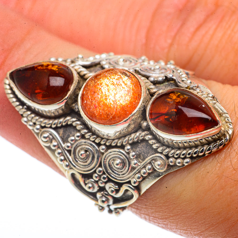 Sunstone Rings handcrafted by Anasilvercos - RING66851
